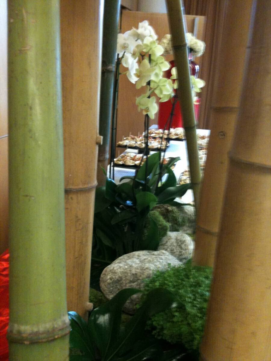 Décoration florale pour cocktail dînatoire à Lyon
