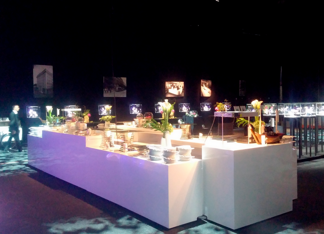 Buffet moderne pour soirée blanche Villeurbanne