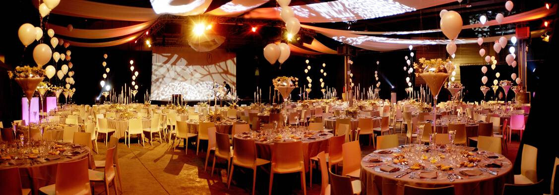 Décoration de salle pour gala d